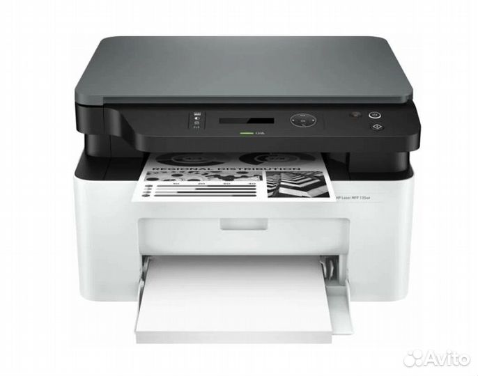 Мфу лазерное HP Laser 135wr, ч/б, A4, белый/черный