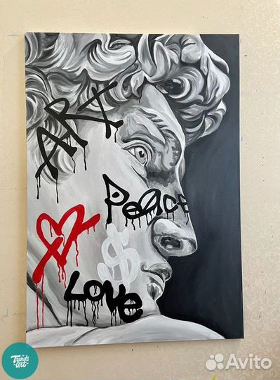 Стильные картины акрилом в интерьер лофта