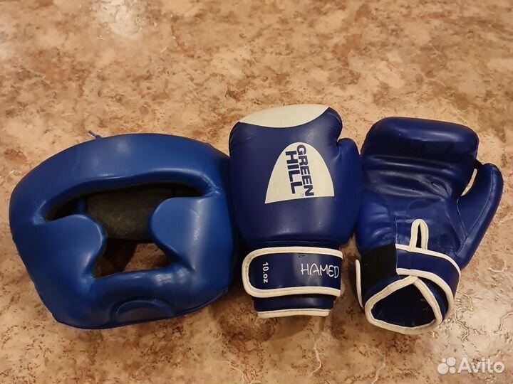 Боксерские перчатки 10.oz green hill