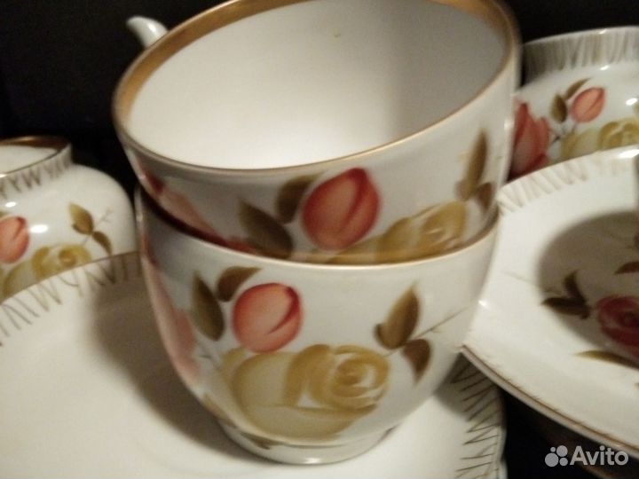 Сервиз чайный Букет роз. лфз
