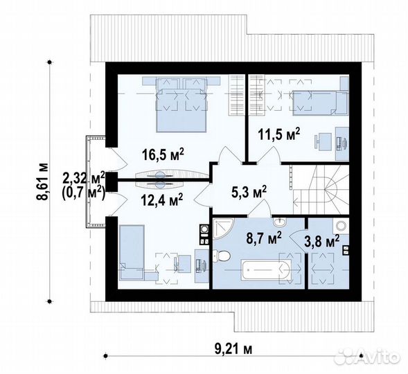 Каркасный дом 120 м2