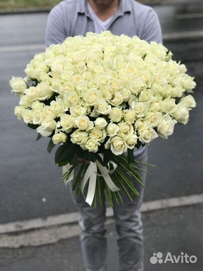 Букет цветы 101 роза