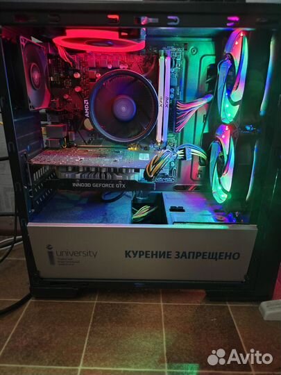 Игровой пк ryzen 5 2600 16 ram gtx 1660ti