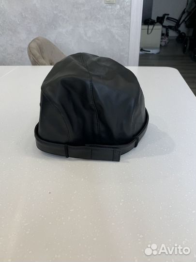 Мужская кожаная кепка рыбалка охрана