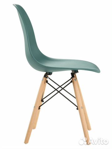 Стул в стиле eames DSW, темно-зеленый