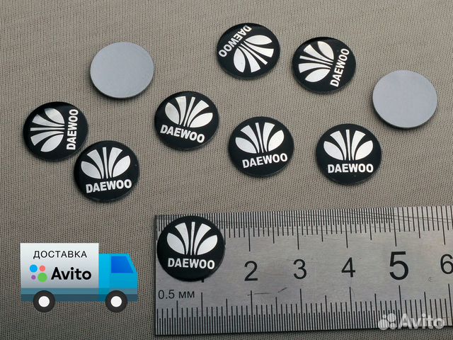 Эмблема Наклейка Логотип ключа Daewoo 10 штук
