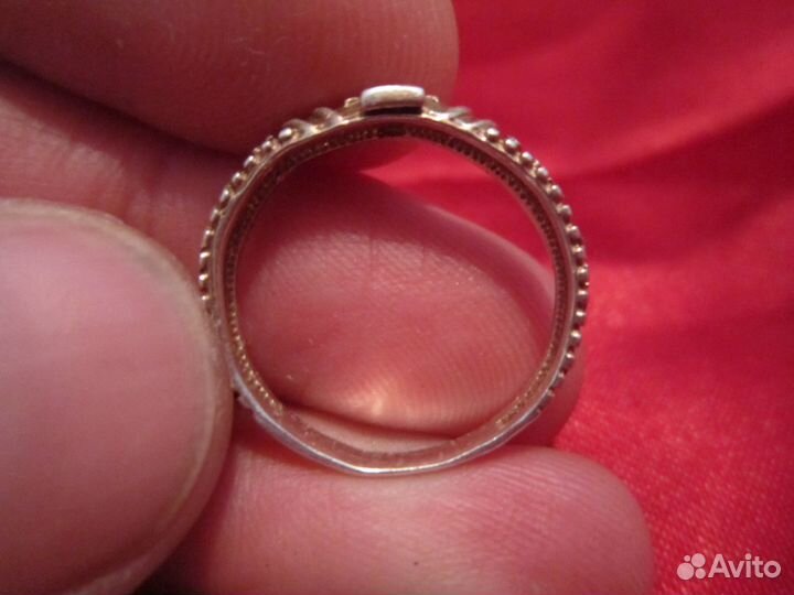 Кольцо серебро