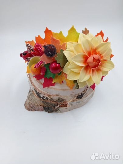 Ободок для волос осенний