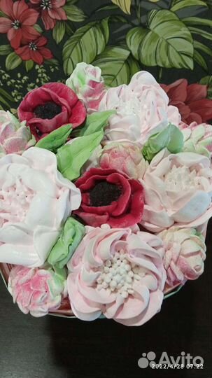 Съедобные букеты из зефира