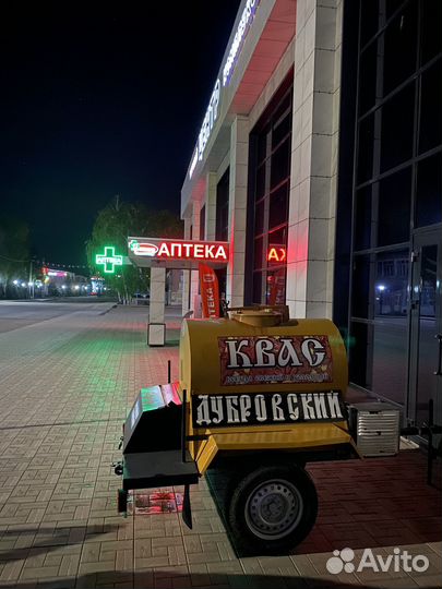 Прицеп бочка с кондиционером для кваса, молока