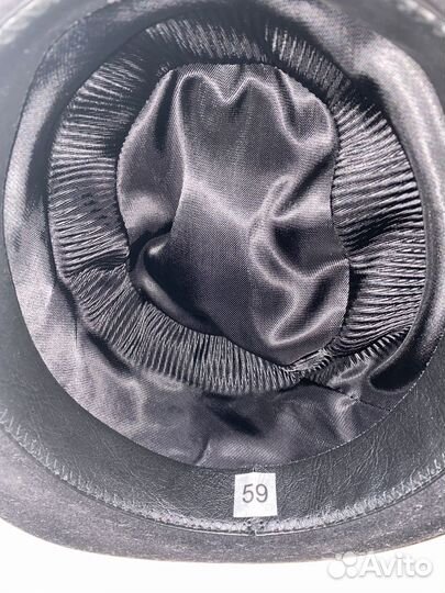 Шляпа котелок мужская 100% фетр