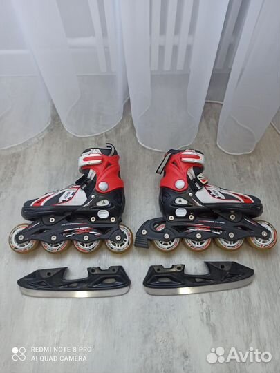 Коньки и ролики 2 в 1