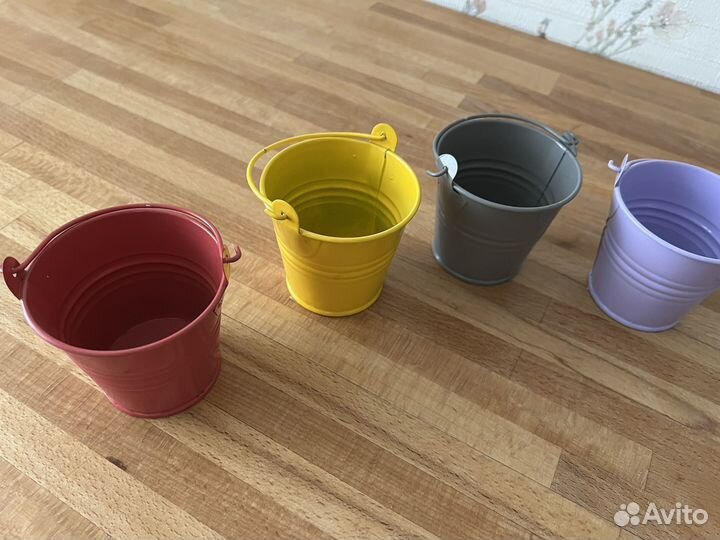 Ведерки оцинкованные 7см