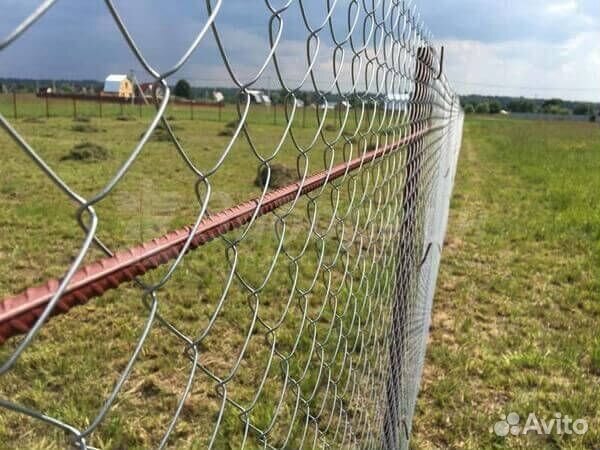 Забор из сетки рабица