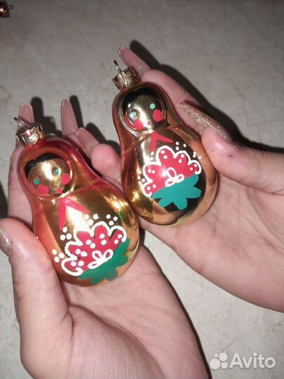 Шары новогоднее стекло СССР