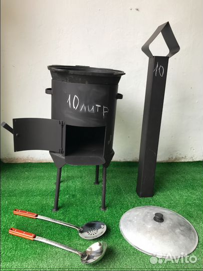 Подказанник печка с трубой для казана