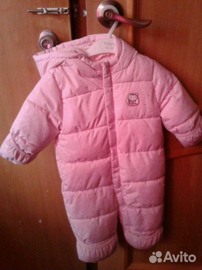 Зимний комбинезон для девочки 74