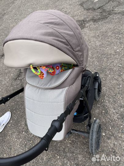 Коляска 2 в 1 indigo эко кожа