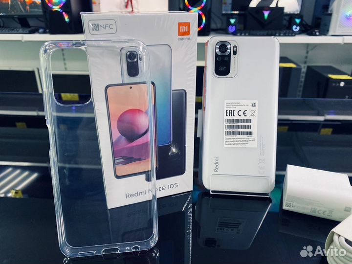 Белый Xiaomi Redmi Note 10S NFC 6+64/Amoled/64Mp