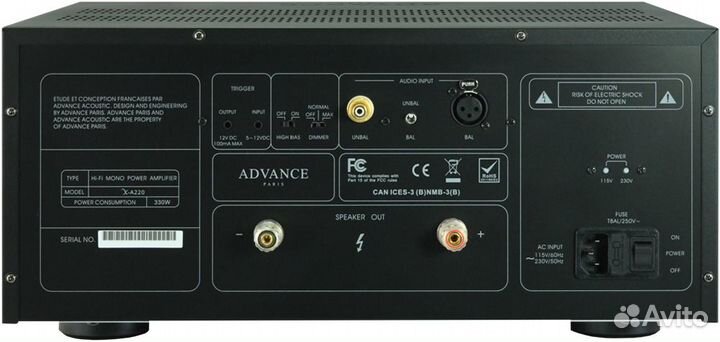 Моно усилитель мощности Аdvance Аcoustic X-A220