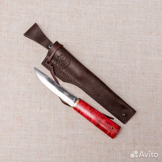 Нож Якут Большой-сталь К340, карельская береза