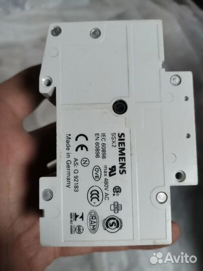 Автоматический выключатель siemens 3п 16а