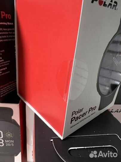 Сверхлёгкие спорт часы Polar Pacer PRO carbon grey