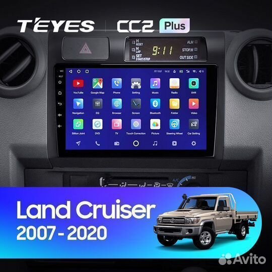 Магнитола Toyota Land Cruiser 70 CC2 Plus 4/64
