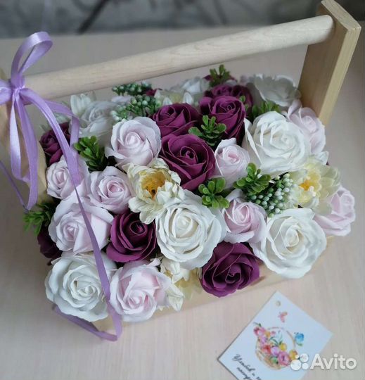 Букеты из мыльных ароматных цветов