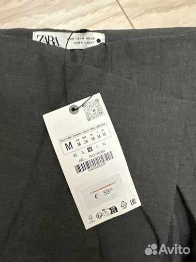 Новые брюки Zara с юбкой