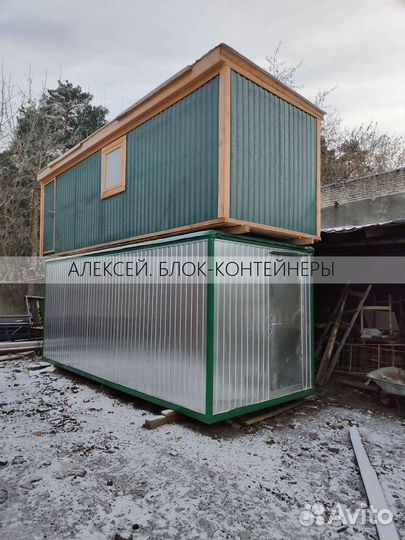 Блок контейнер 6*2,4м для строителей