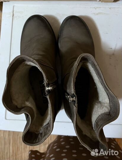 Ботильоны зимние 39 нубук