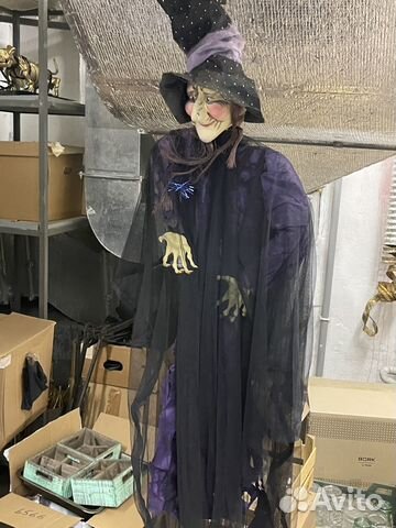 Кукла баба яга хэллоуин