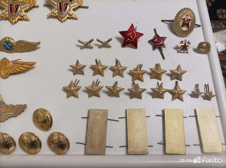 Знаки отличия, эмблемы, петлицы, погоны СССР