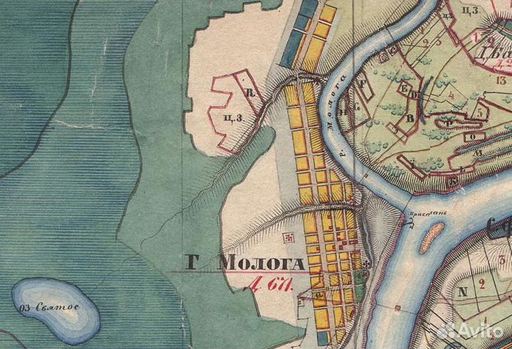 Карта Менде Ярославской губернии 1857 для Garmin