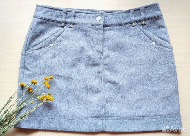 Юбка мини серая Peliсan размер S/M