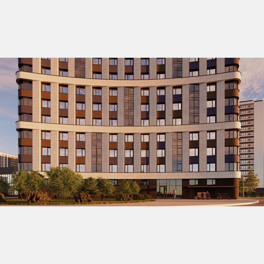 2-к. квартира, 45,3 м², 6/18 эт.