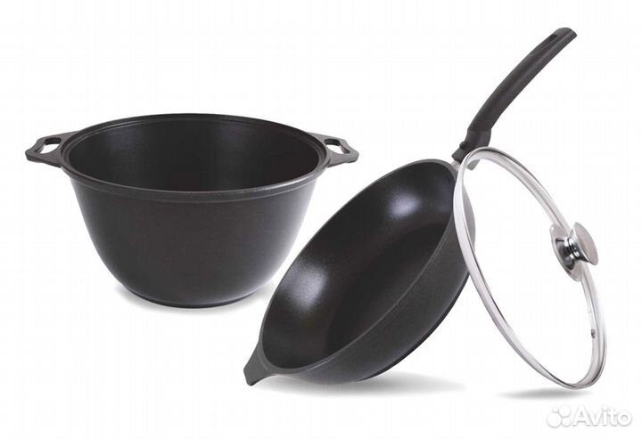 Набор посуды Кукмара (кастрюля 4л, сковорода 24см)