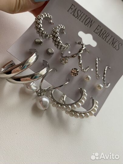 Серьги набор
