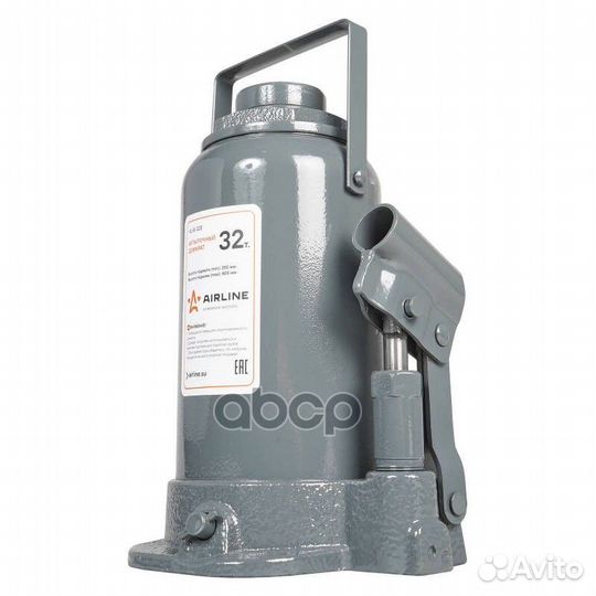 AJ-B-32S домкрат бутылочный 32т, min 285мм, ma