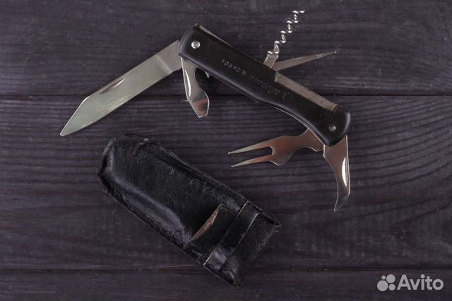 Нож перочинный в чехле Ворсма 6 предметов СССР