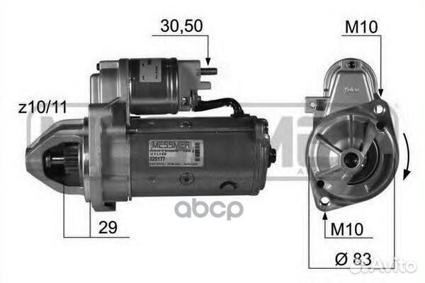 Стартер MB W638/639/sprinter -06 2 кВт 220177 Era