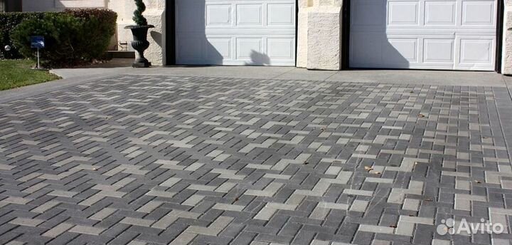 Брусчатка кирпичик 200 х 100 х 40