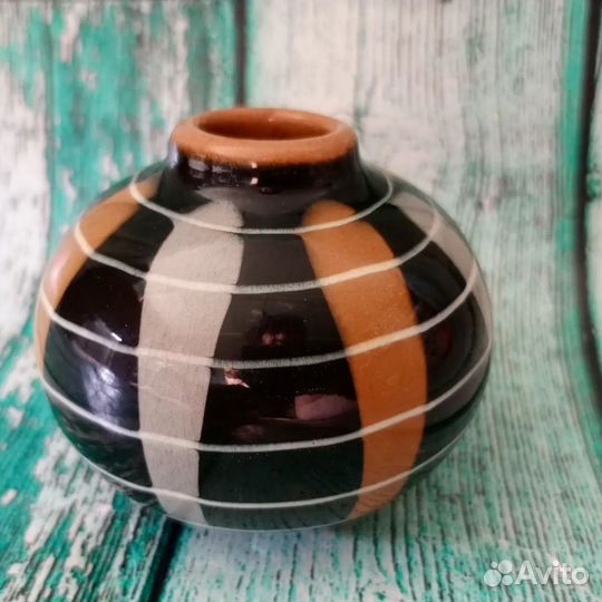 Ваза керамика СССР Васильковский майоликовый завод