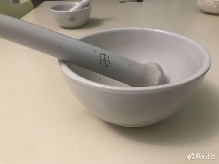 Фарфоровая посуда. Ступка с пестиком