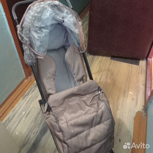 Детские санки коляска с колесами