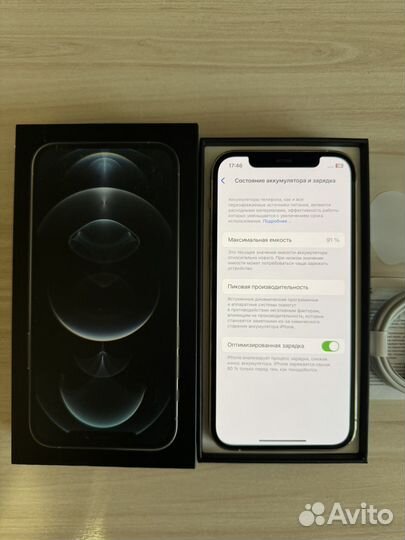 iPhone 12 pro 256 gb (акб 91 sim)