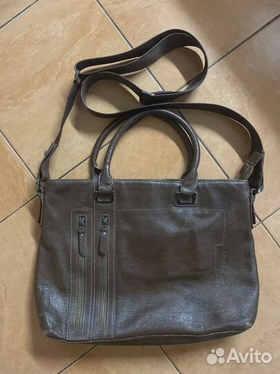 Мужская сумка натуральная кожа для документов