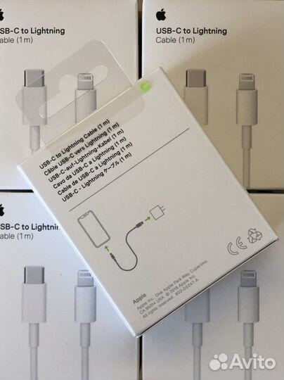 Lightning to USB / to USB-C кабель зарядки iPhone