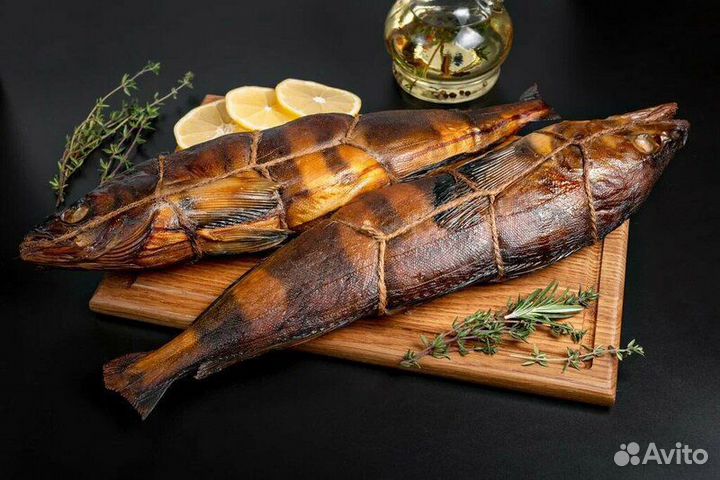 Морской окунь горячего копчения